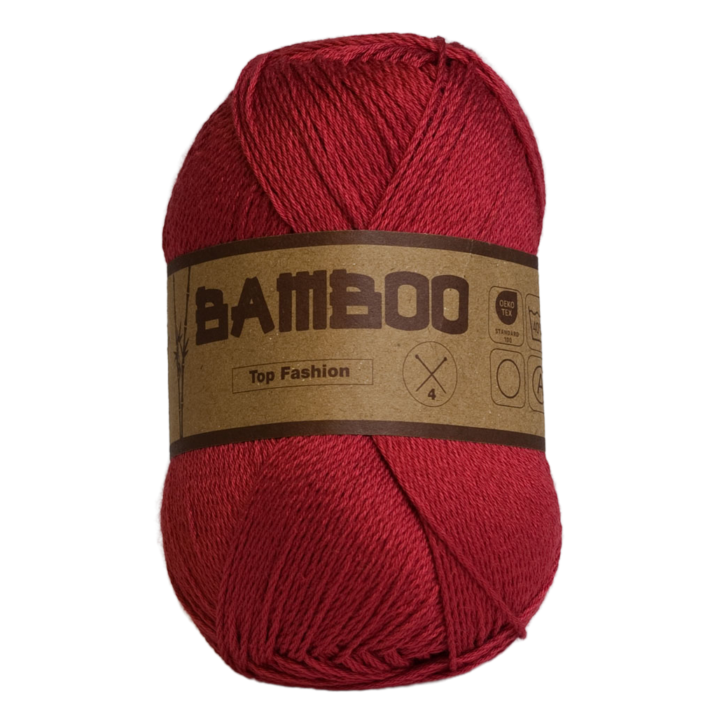 Bambugarn Bamboo Hallonröd 43