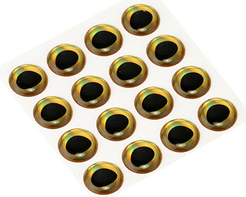 Epoxy 3D Fish eyes - Rainbow Gold