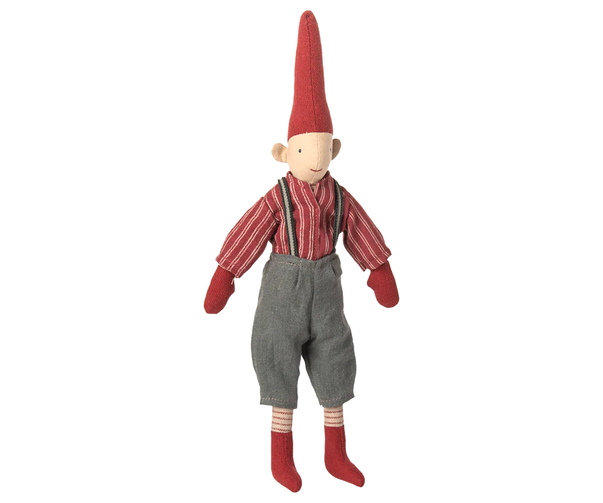 Maileg - Pixy Pojke, Röd skjorta
