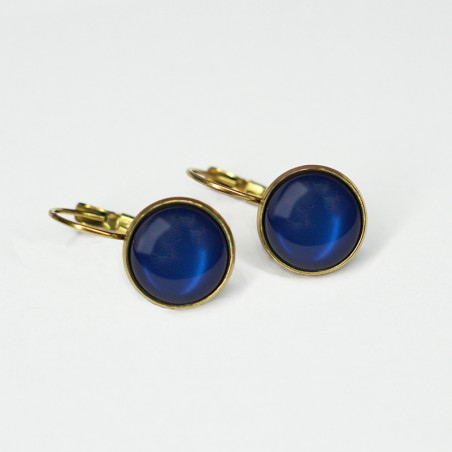 Dots Maxima blue goldplated