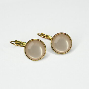 Dots Pale Peach gold pleated