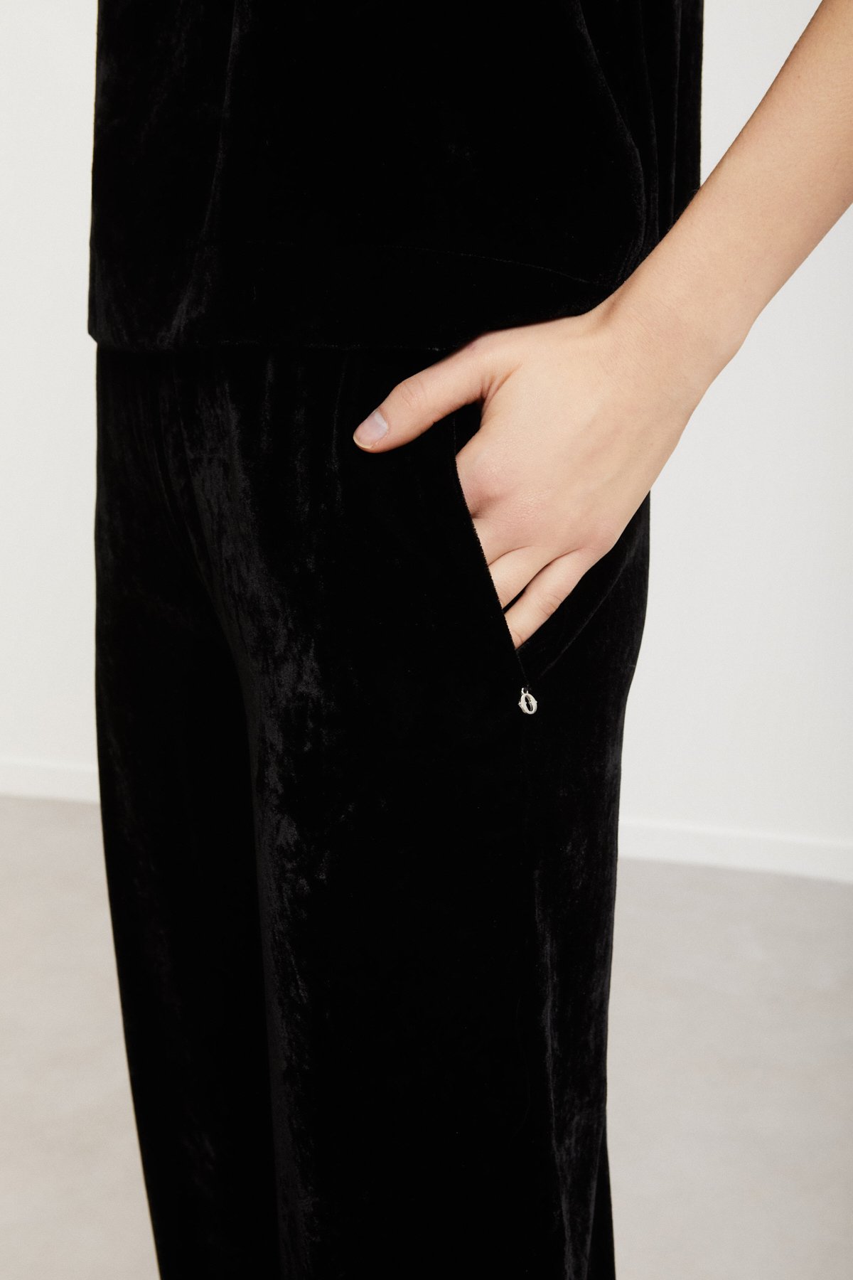 OttodÁme - Fluid Palazzo Trousers Black - 4
