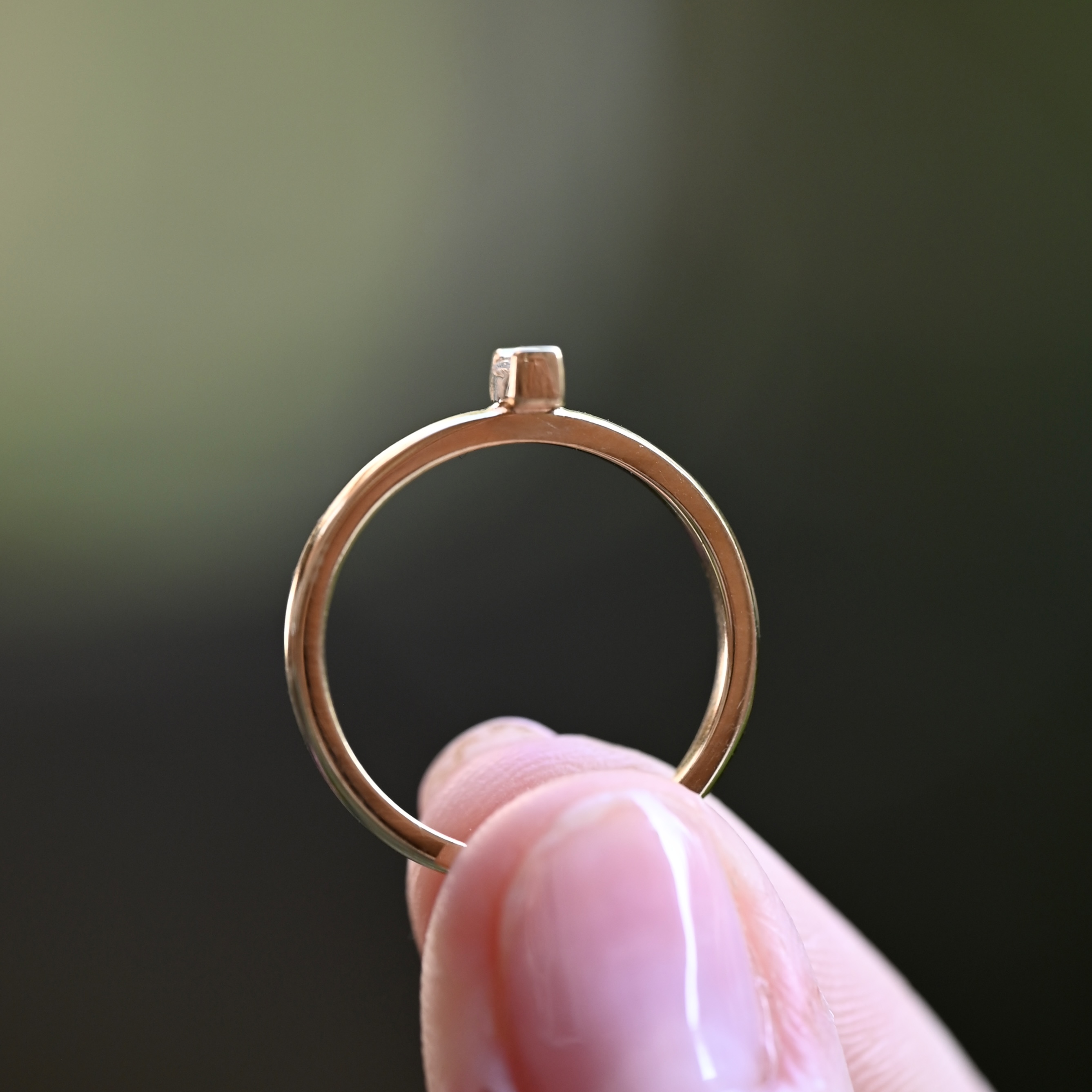Ring Karin handgjord diamant guld 18 karat