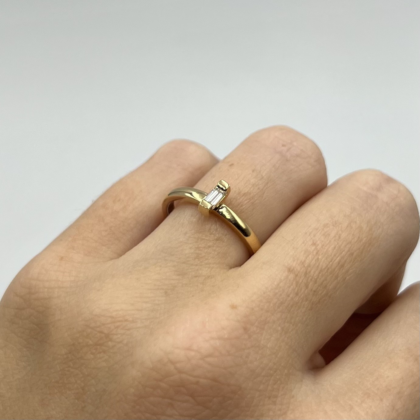 Ring Karin handgjord diamant guld 18 karat - 3