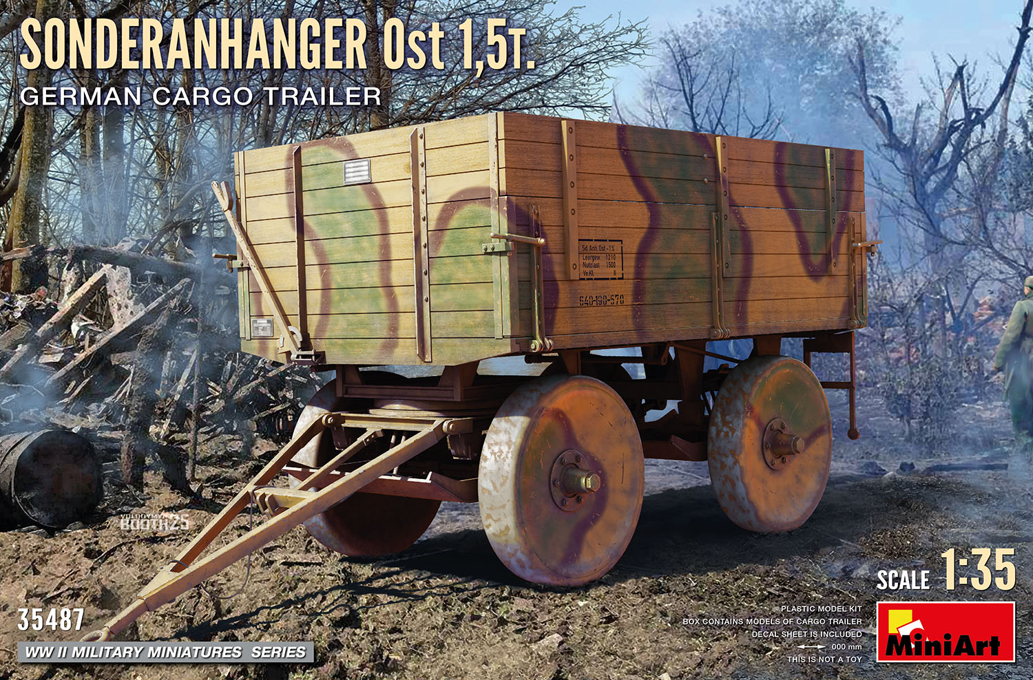 Sonderanhänger Ost 1.5 t – German Cargo Trailer 1/35