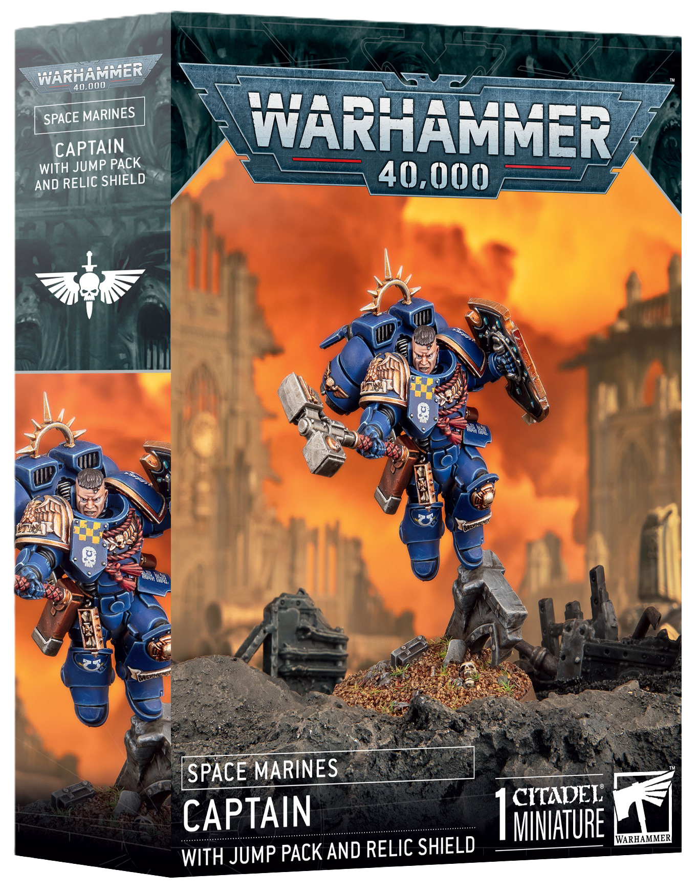 Space Marines: Captain w/Jump Pack & Relic Shield