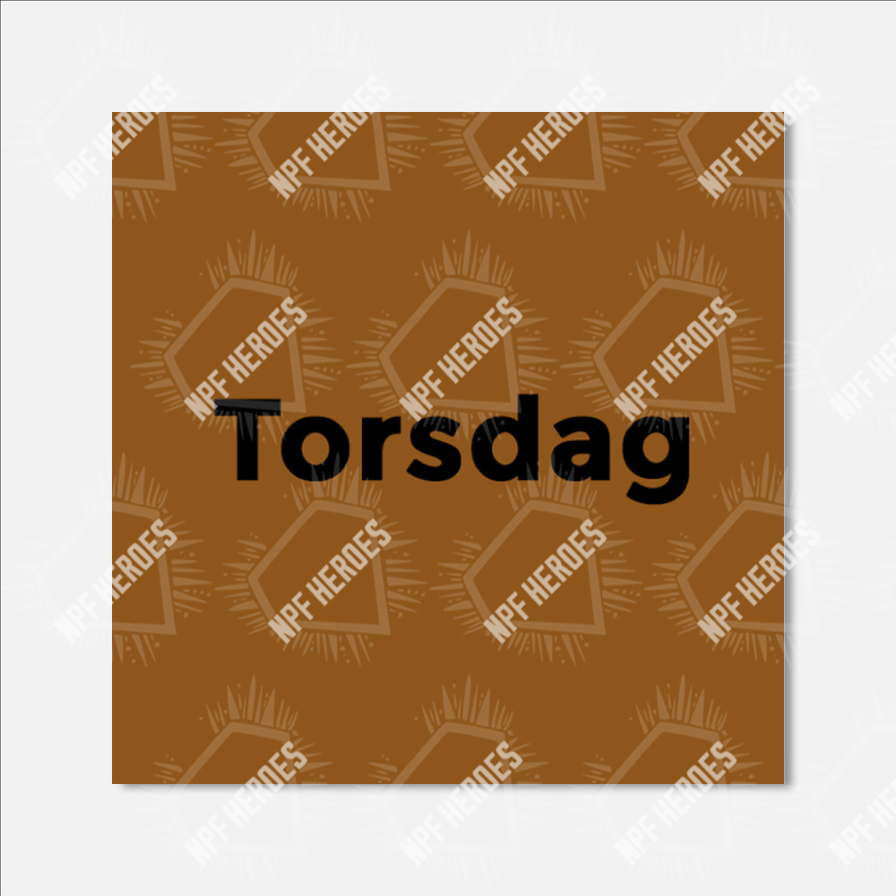 Bildstödsbilder Veckodagar, 3x3 cm - 4