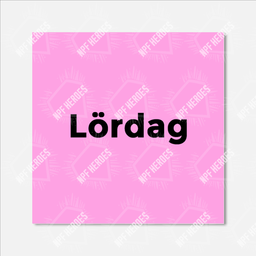 Bildstödsbilder Veckodagar, 3x3 cm - 11