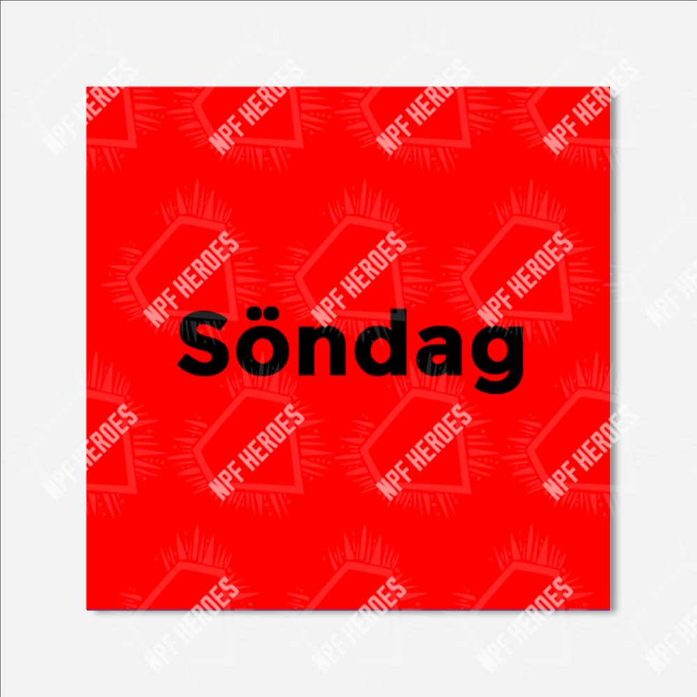 Bildstödsbilder Veckodagar, 3x3 cm - 2