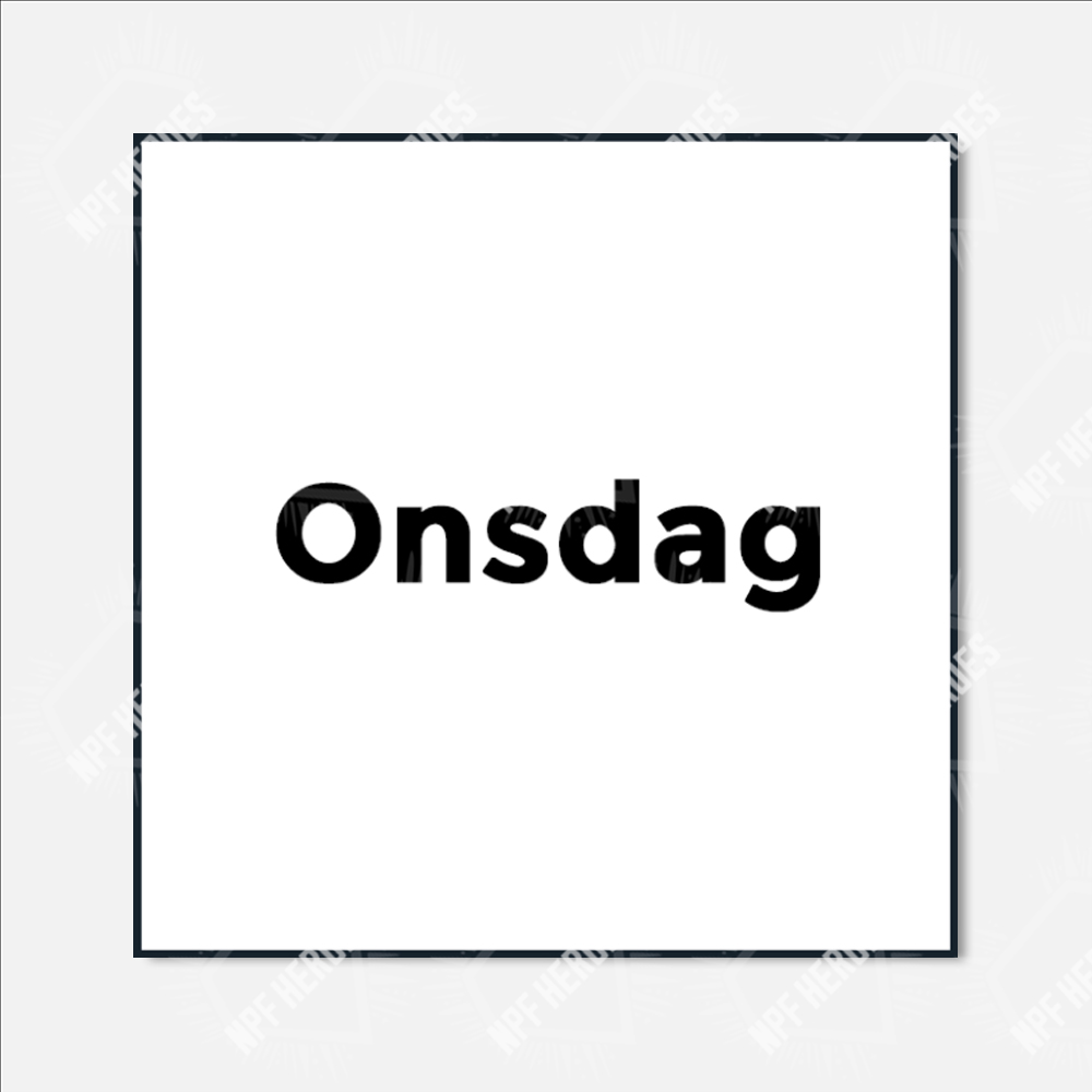 Bildstödsbilder Veckodagar, 3x3 cm - 15