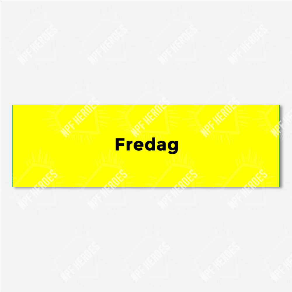 Bildstödsbilder Veckodagar, 13x4 cm - 2