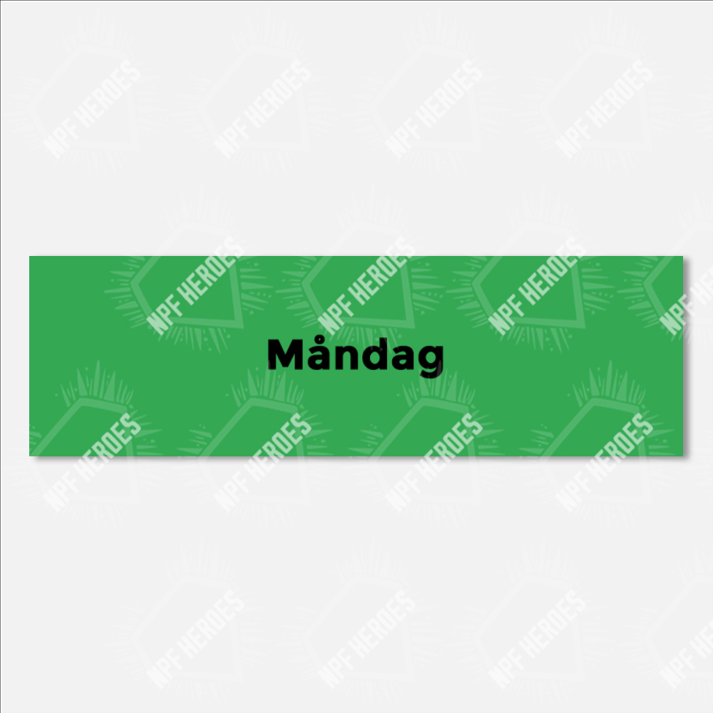Bildstödsbilder Veckodagar, 13x4 cm - 4