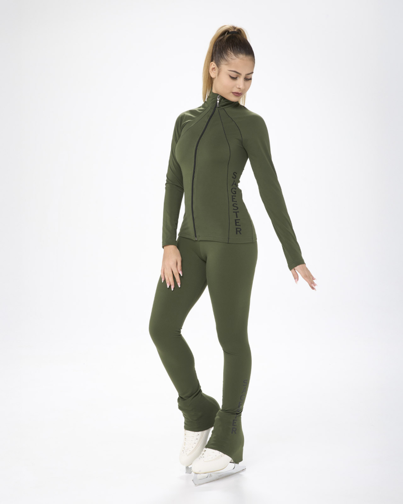Konståkningsleggings i mikrofiber från Sagester - 3