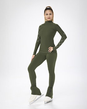 Konståkningsleggings i mikrofiber från Sagester