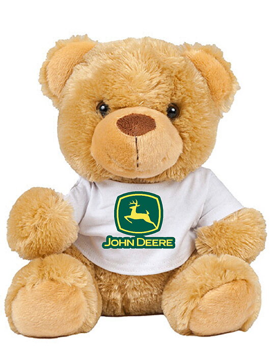 Nalle med vit T-Shirt - JohnDeere 