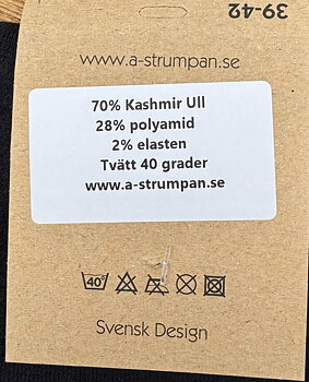Kashmir ull med lös resår