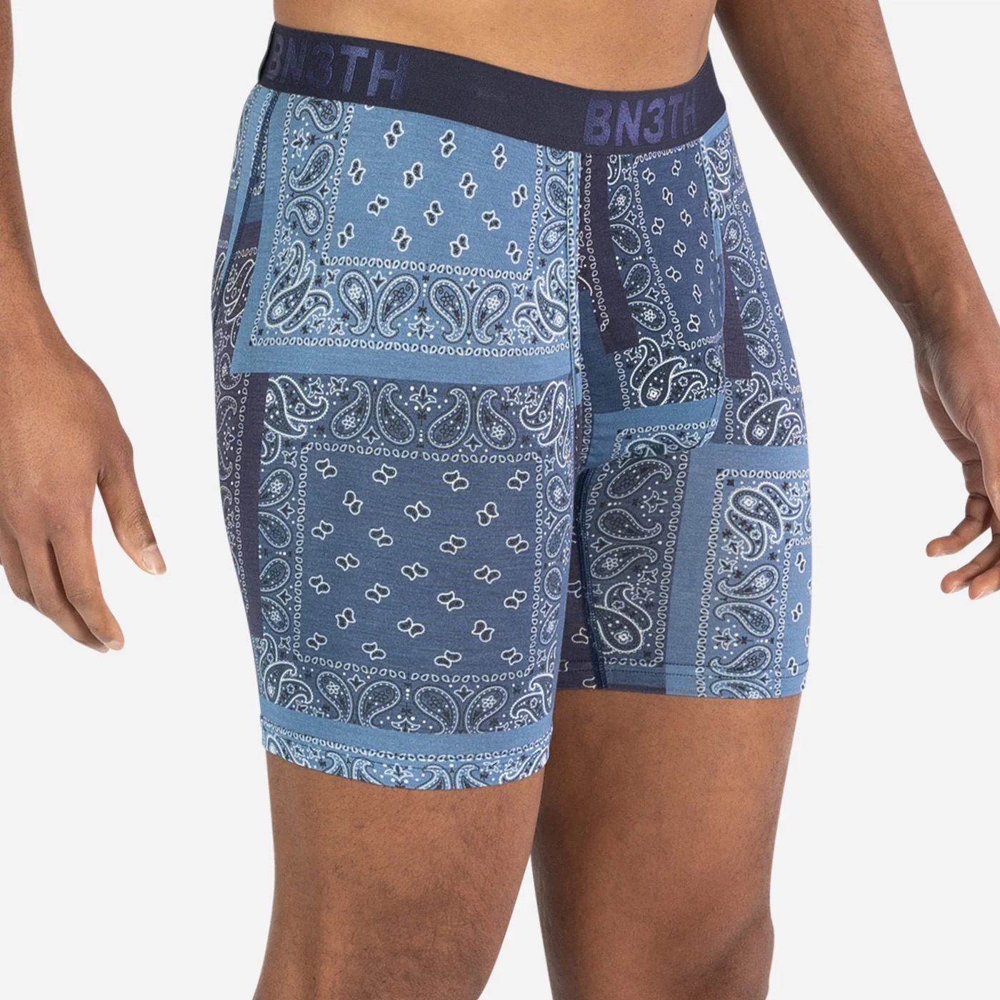 CLASSIC ICON BOXER BRIEF PRINT -  COWBOY BANDANA- NAVY - 3