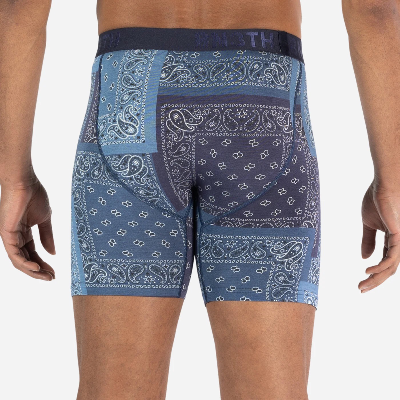 CLASSIC ICON BOXER BRIEF PRINT -  COWBOY BANDANA- NAVY - 4