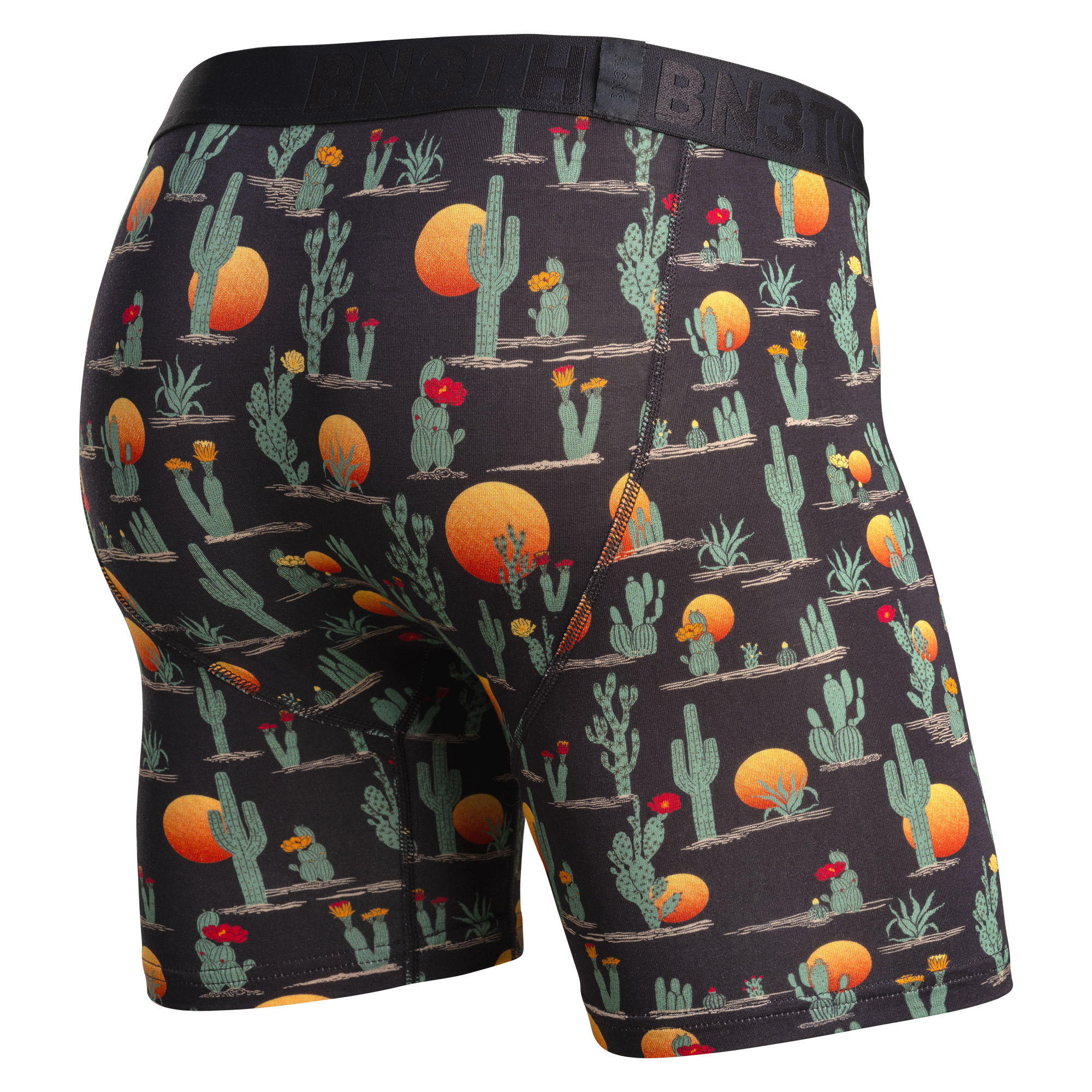 CLASSIC ICON BOXER BRIEF PRINT -  CACTI-BLACK - 2