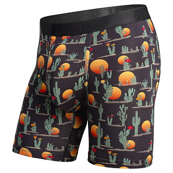 CLASSIC ICON BOXER BRIEF PRINT -  CACTI-BLACK