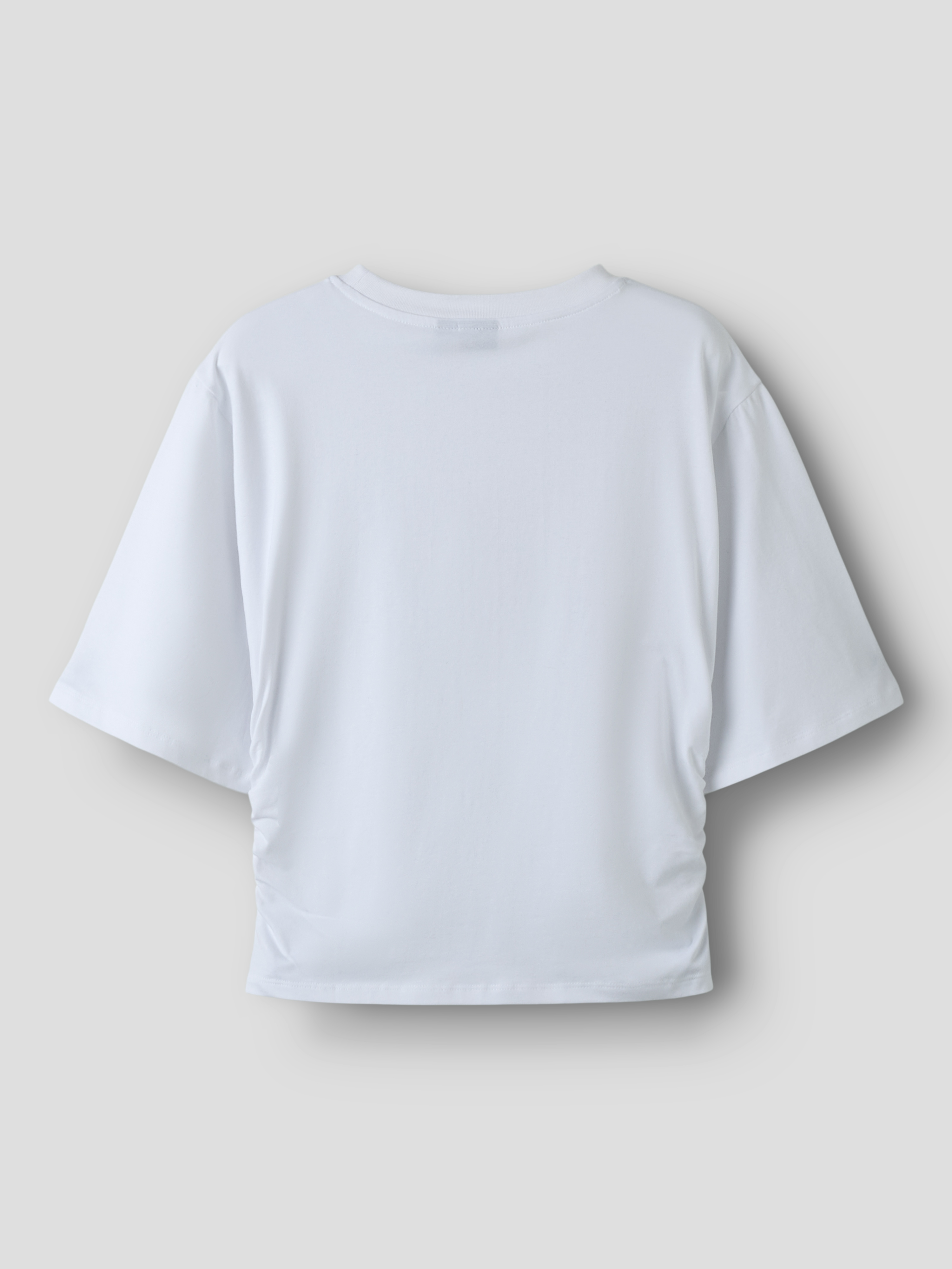 NLFREBECFLO SS ROUCHED SHORT TOP Bright White - 2