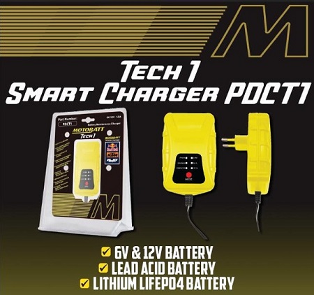 Batteriladdare Motobatt Tech1 6/12V. 1 Amp 14-990-5 - 3
