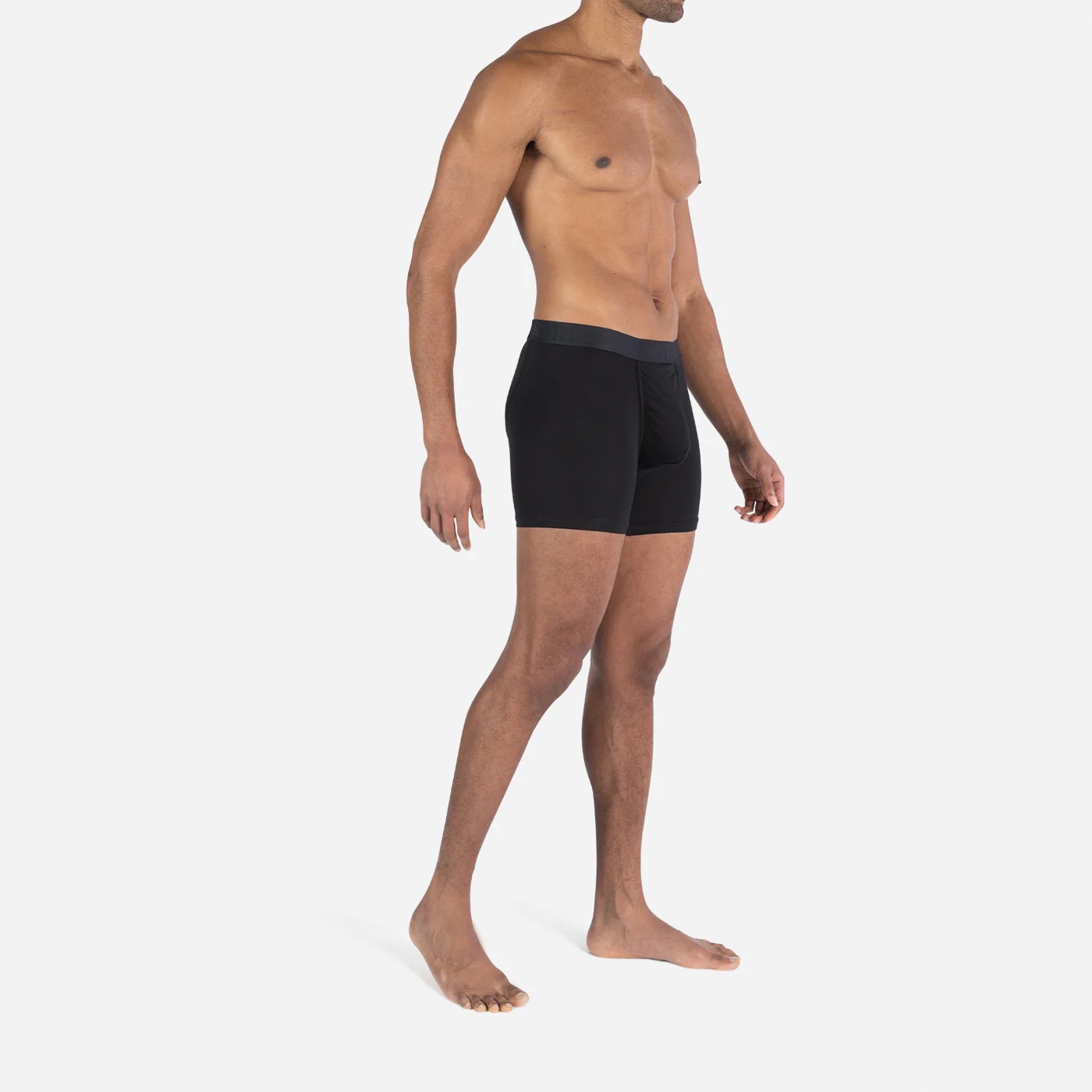 CLASSIC ESSENTIALS BOXER BRIEF SOLID - BLACK - 3