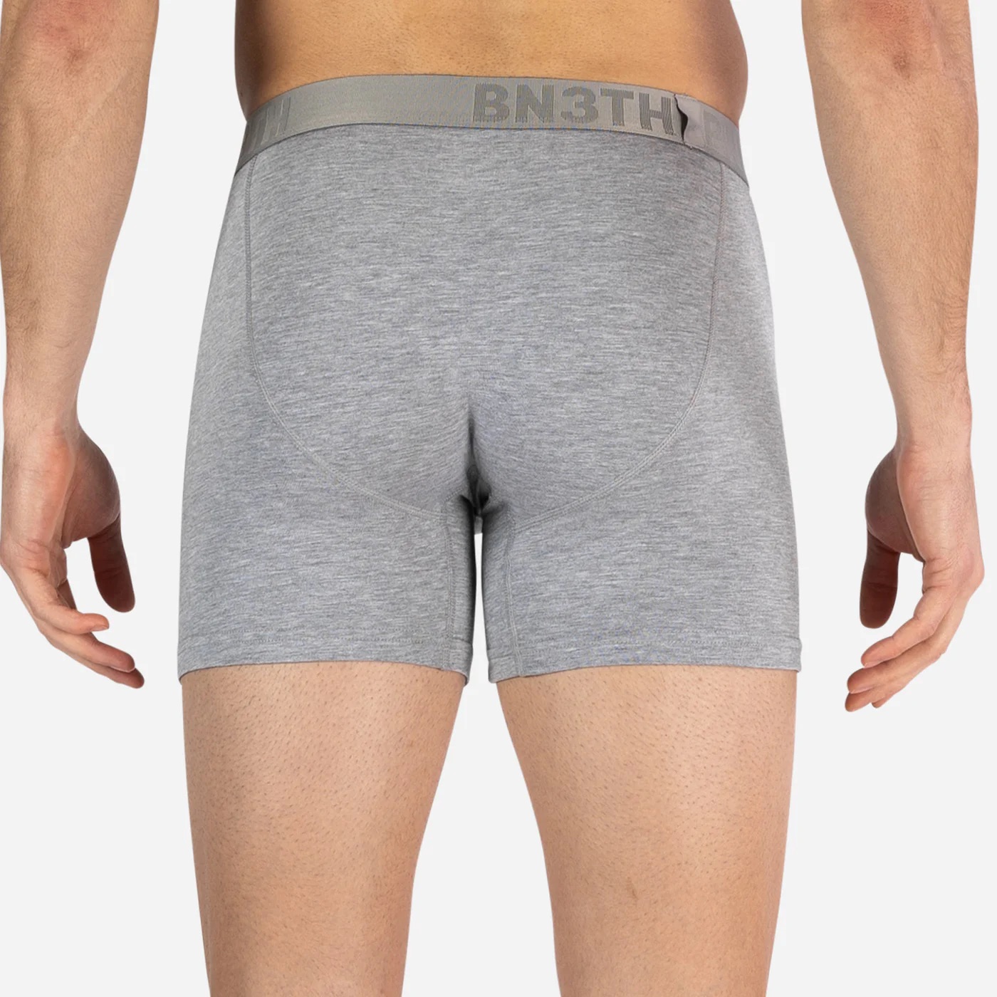 CLASSIC ESSENTIALS BOXER BRIEF SOLID - HEATHER GREY - 5