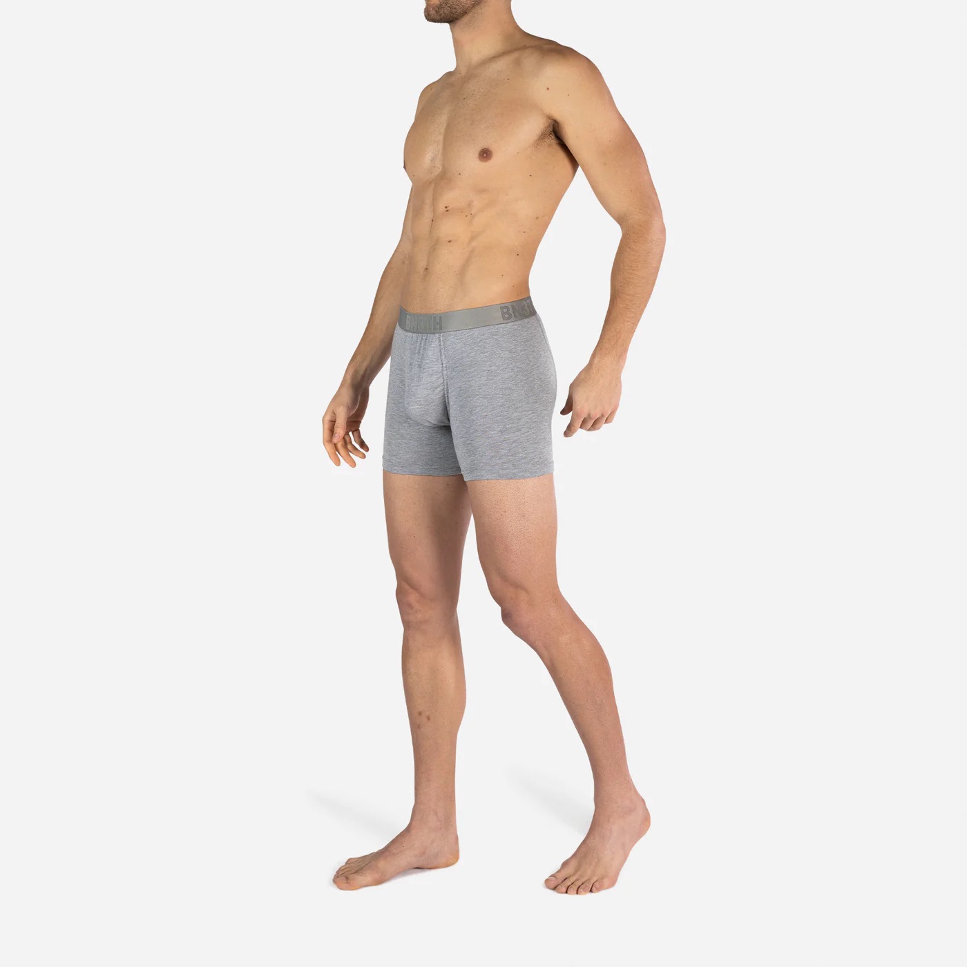 CLASSIC ESSENTIALS BOXER BRIEF SOLID - HEATHER GREY - 4