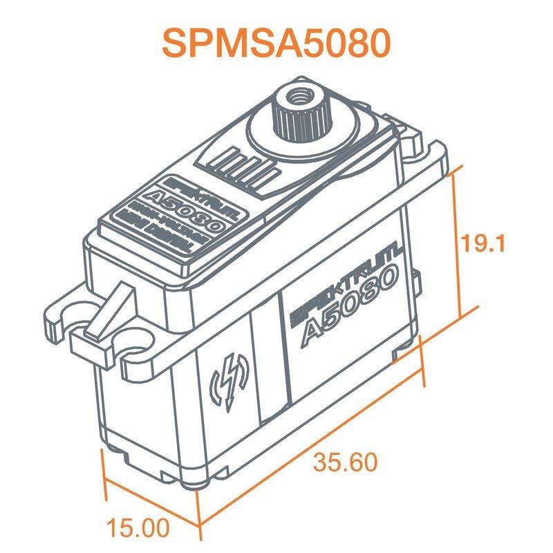 Spektrum A5080 MT/HS Mini Digital HV Servo - 4