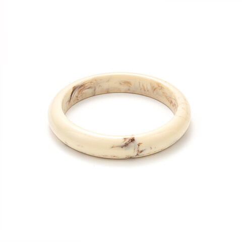 Bangle bracelet Small Round Bone