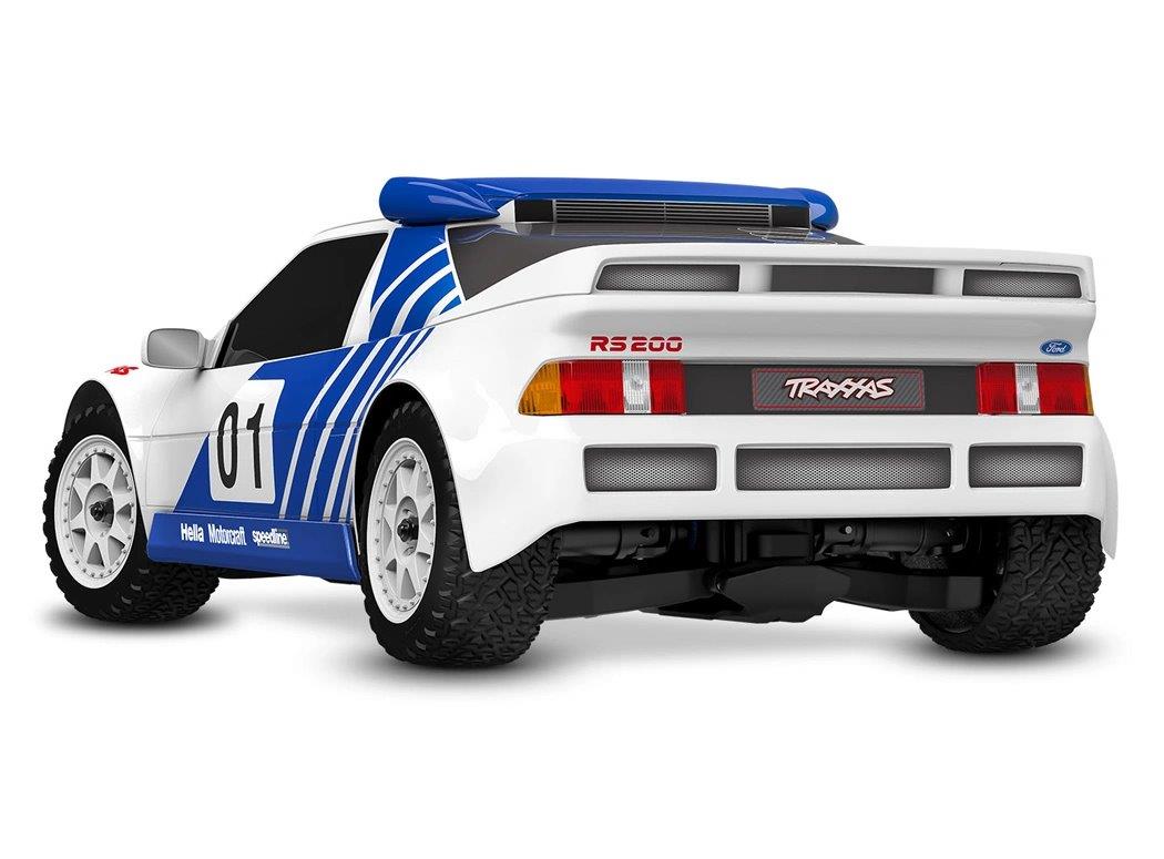 Traxxas Mini Rally Ford RS200 RTR TQi VXL-3s Vit - USB-C Laddare / 2s LiPo - 26