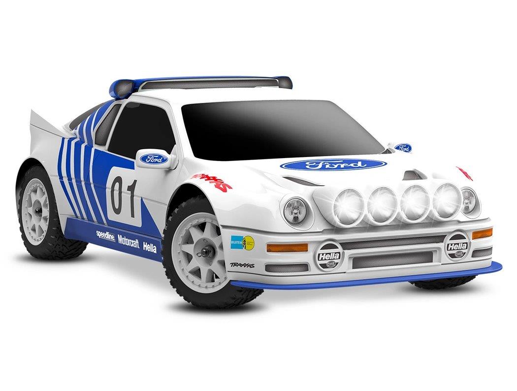 Traxxas Mini Rally Ford RS200 RTR TQi VXL-3s Vit - USB-C Laddare / 2s LiPo - 27