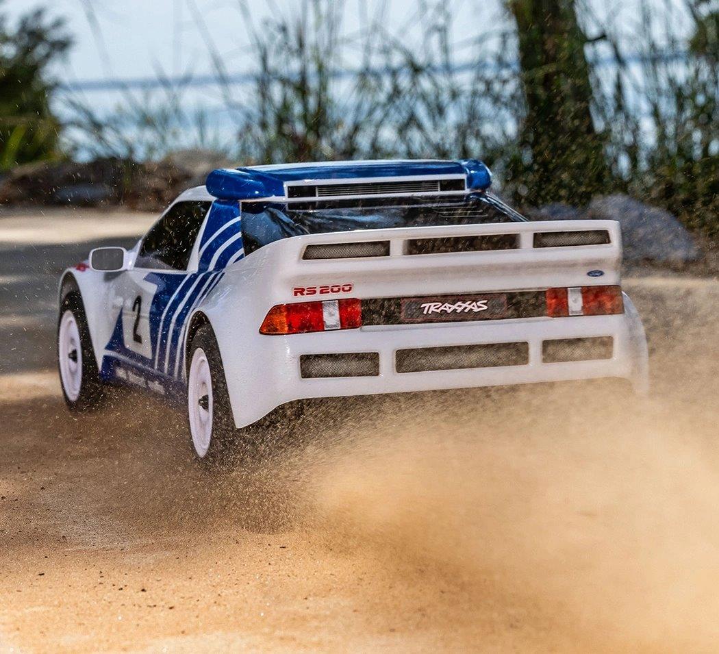 Traxxas Mini Rally Ford RS200 RTR TQi VXL-3s Vit - USB-C Laddare / 2s LiPo - 20