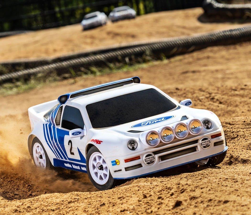 Traxxas Mini Rally Ford RS200 RTR TQi VXL-3s Vit - USB-C Laddare / 2s LiPo - 13