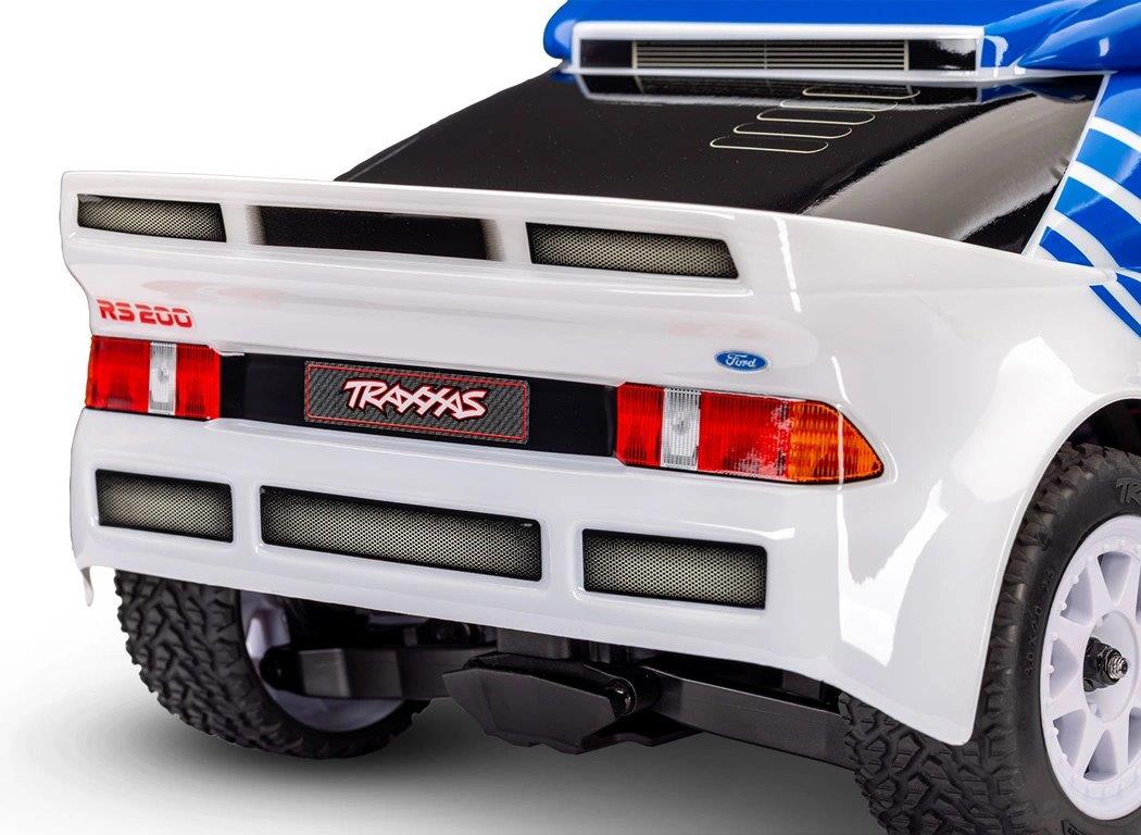 Traxxas Mini Rally Ford RS200 RTR TQi VXL-3s Vit - USB-C Laddare / 2s LiPo - 8