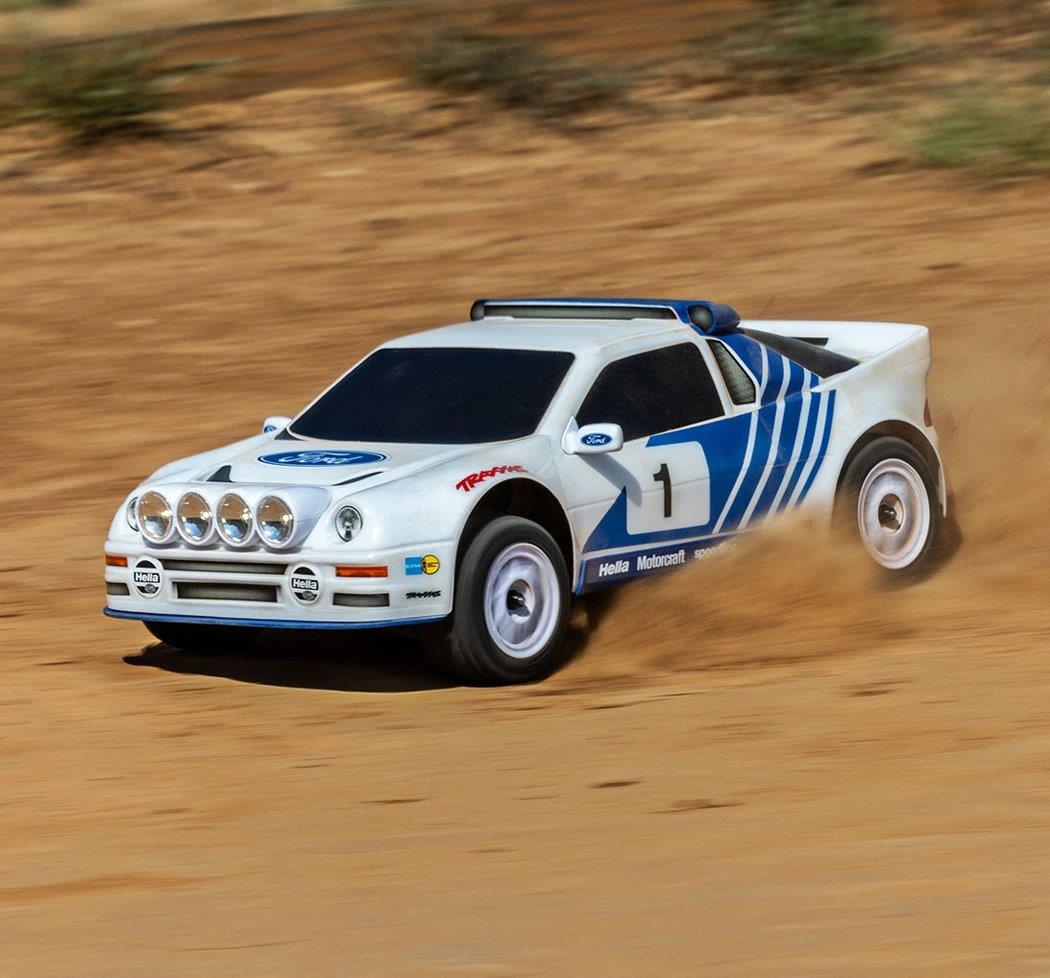 Traxxas Mini Rally Ford RS200 RTR TQi VXL-3s Vit - USB-C Laddare / 2s LiPo - 17