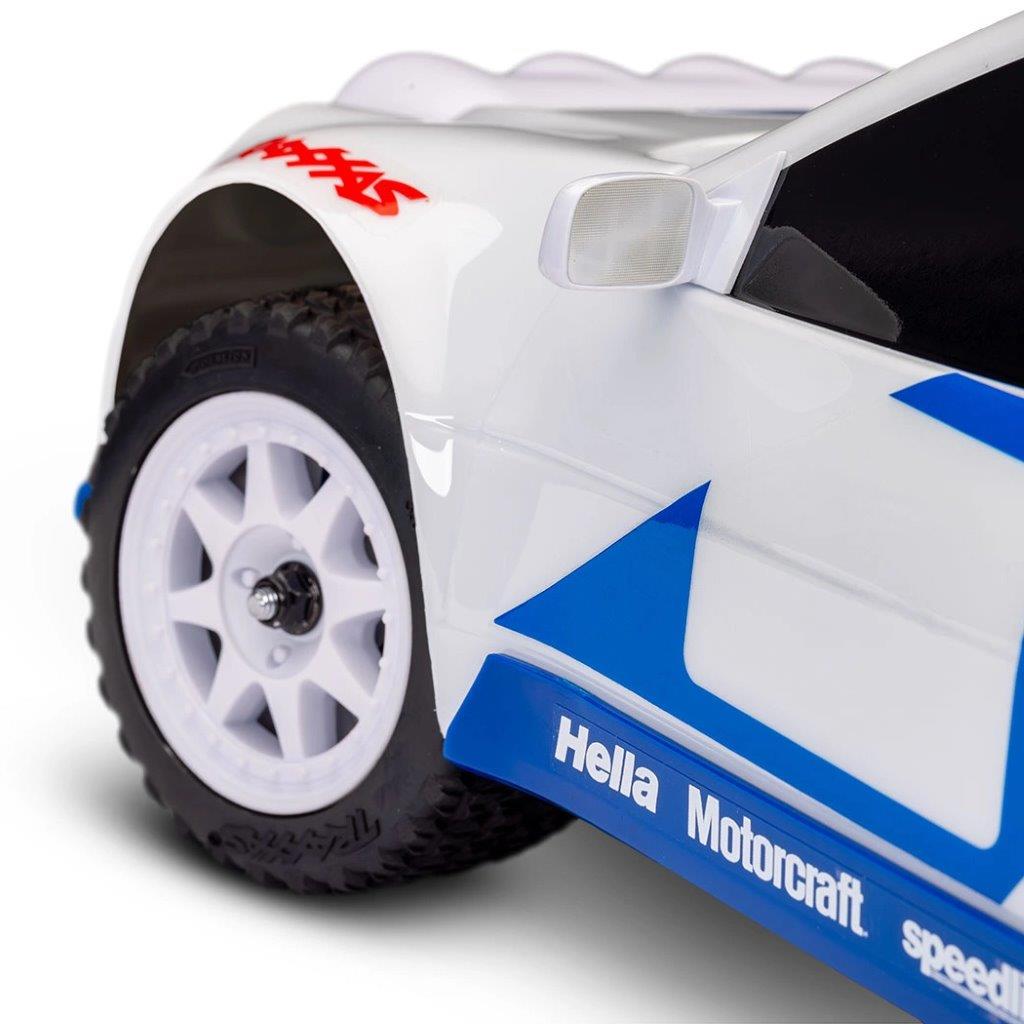 Traxxas Mini Rally Ford RS200 RTR TQi VXL-3s Vit - USB-C Laddare / 2s LiPo - 9