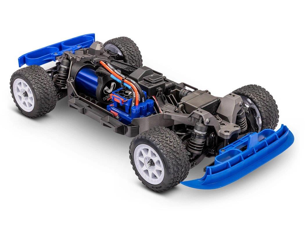 Traxxas Mini Rally Ford RS200 RTR TQi VXL-3s Vit - USB-C Laddare / 2s LiPo - 24