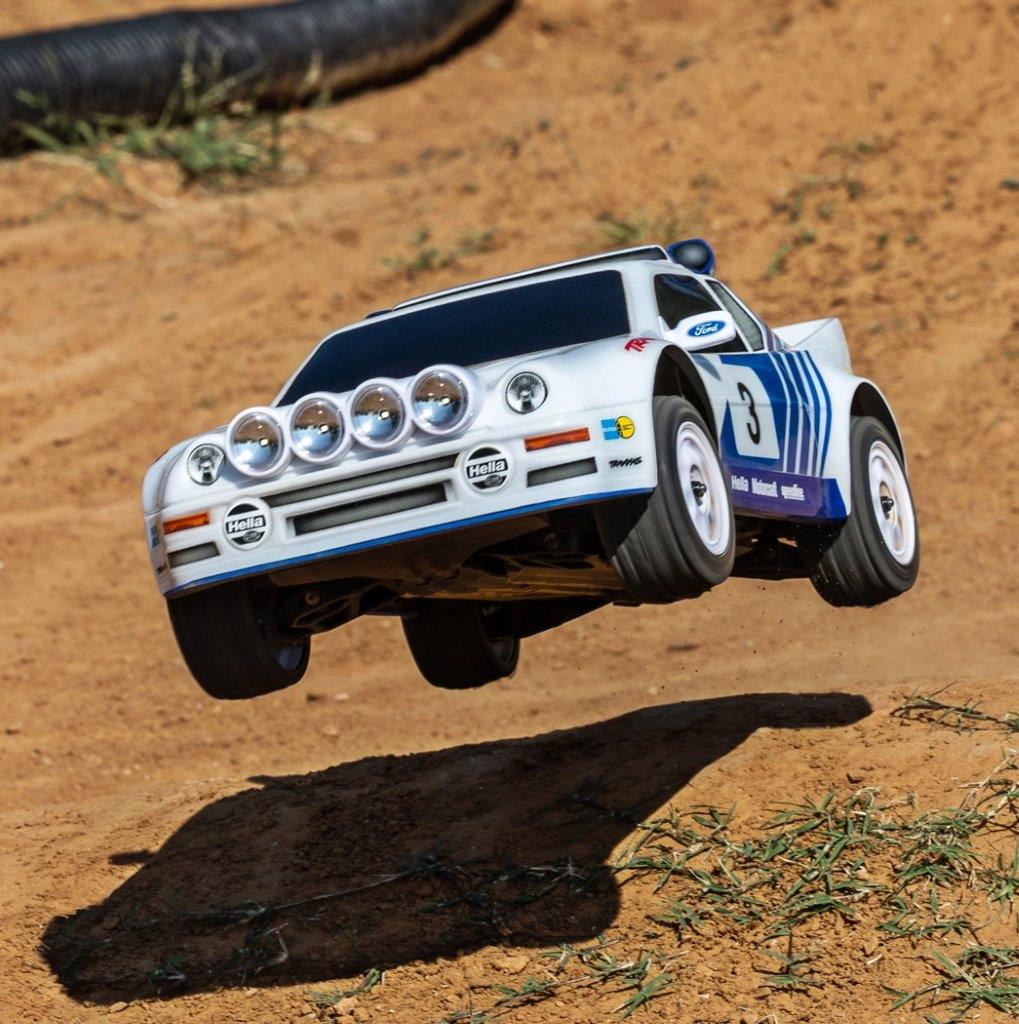 Traxxas Mini Rally Ford RS200 RTR TQi VXL-3s Vit - USB-C Laddare / 2s LiPo - 15