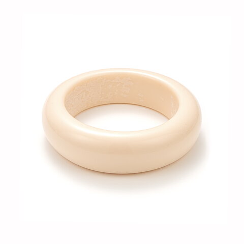 Bangle bracelet Big Round Ivory