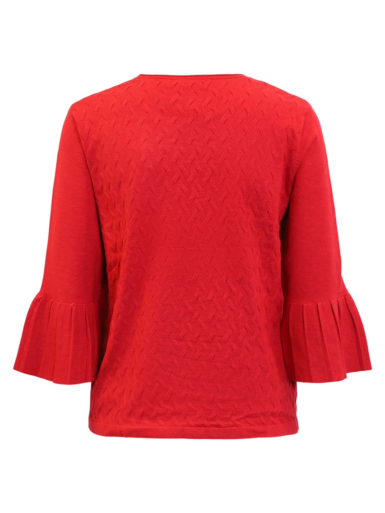 3/4 Sleeve Pullover - Red - Signature - 3