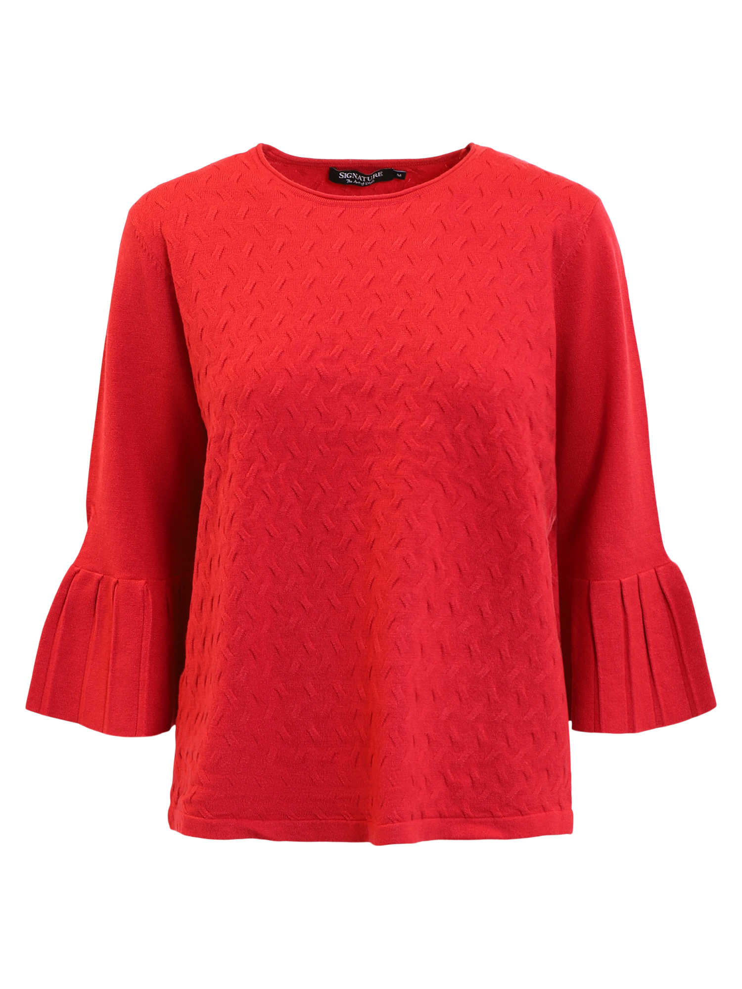 3/4 Sleeve Pullover - Red - Signature