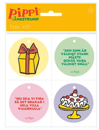Häng etiketter Pippi kalas