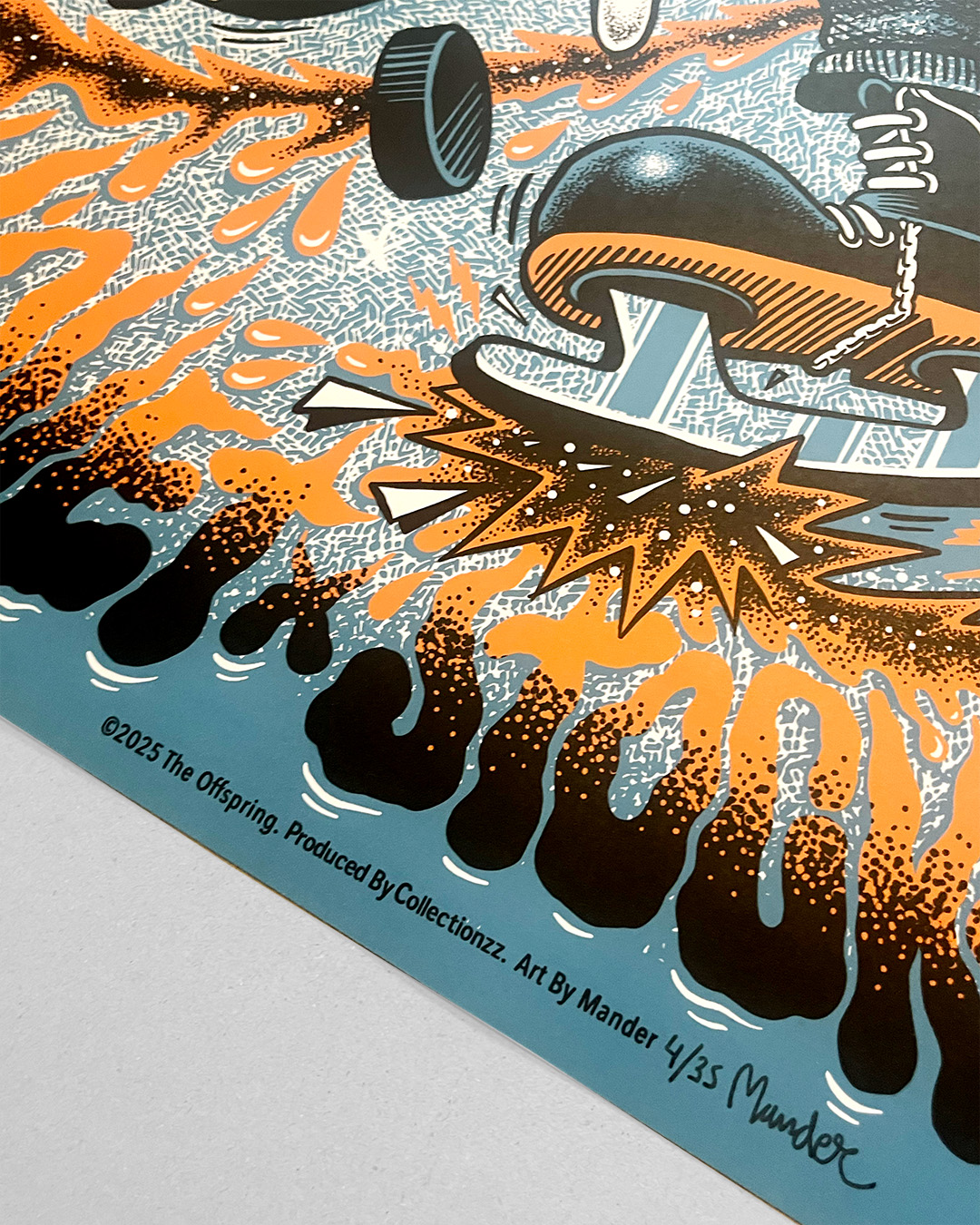 Official The Offspring Stockholm Event Poster by Martin Ander - 4