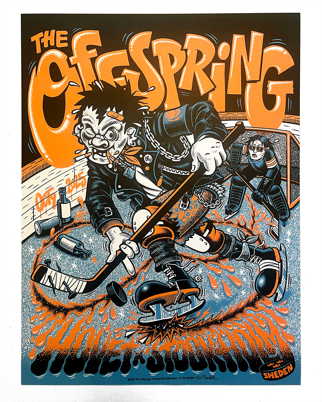 Official The Offspring Stockholm Event Poster by Martin Ander - 2