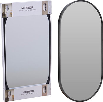 Spegel med aluminium ram 30x60cm