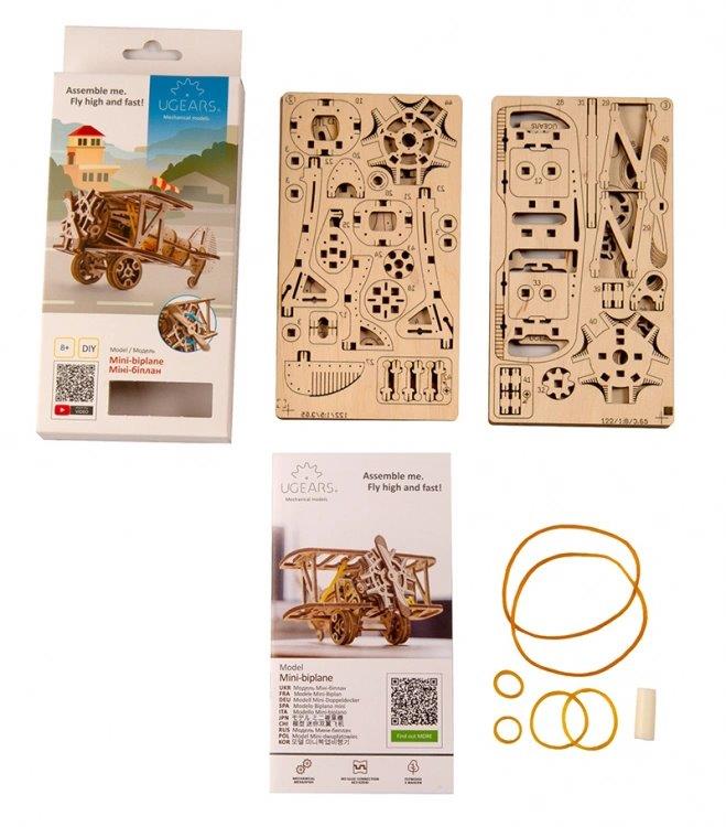 Ugears Mini-Biplane - 3
