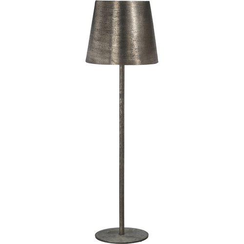 Base Bordslampa i metall Råsilver H 57 cm 