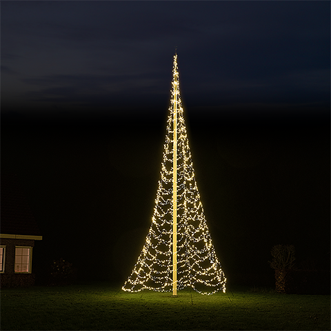 Xmas Starlight - ljusgran för din flaggstång